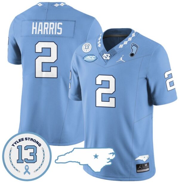 Jakeen Harris Jersey #2 North Carolina Tar Heels Vapor College Football Stitched Blue