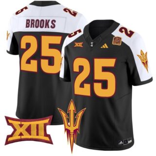 DeCarlos Brooks Jersey #25 Arizona State Sun Devils Vapor Limited College Football Black Alternate
