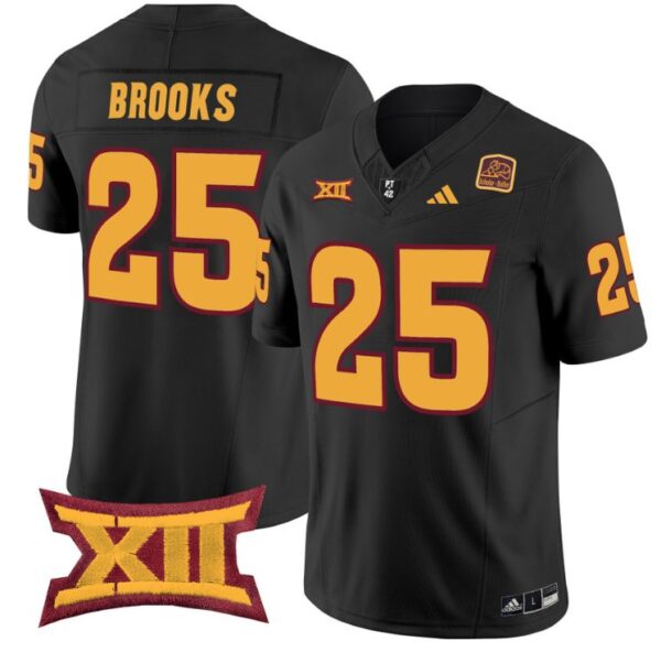 DeCarlos Brooks Jersey #25 Arizona State Sun Devils Vapor Limited College Football Black