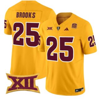 DeCarlos Brooks Jersey #25 Arizona State Sun Devils Vapor Limited College Football Gold