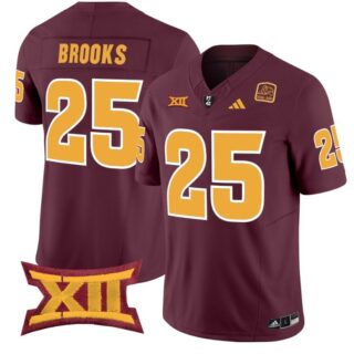 DeCarlos Brooks Jersey #25 Arizona State Sun Devils Vapor Limited College Football Maroon