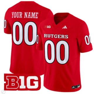 Custom Rutgers Scarlet Knights Jersey Name and Number Vapor Limited Football Red