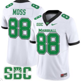 Randy Moss Jersey #88 Marshall Thundering Herd Vapor Limited Football White