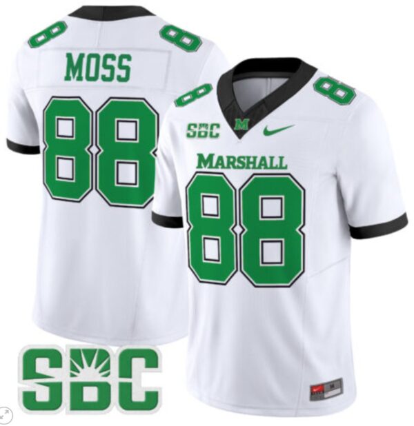 Randy Moss Jersey #88 Marshall Thundering Herd Vapor Limited Football White