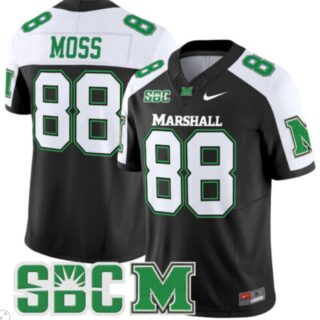 Randy Moss Jersey #88 Marshall Thundering Herd Vapor Limited Football Black Alternate