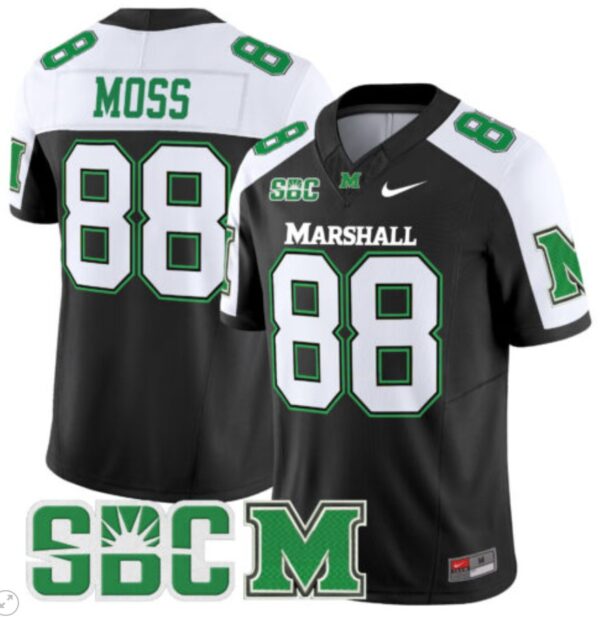 Randy Moss Jersey #88 Marshall Thundering Herd Vapor Limited Football Black Alternate