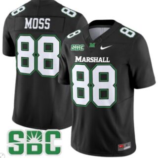 Randy Moss Jersey #88 Marshall Thundering Herd Vapor Limited Football Black