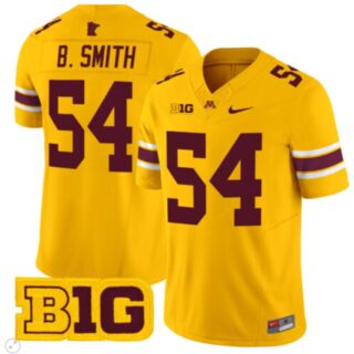 Bruce Smith Jersey #54 Minnesota Golden Gophers Vapor Limited Football Gold