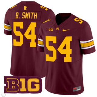 Bruce Smith Jersey #54 Minnesota Golden Gophers Vapor Limited Football Maroon