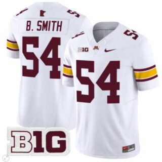 Bruce Smith Jersey #54 Minnesota Golden Gophers Vapor Limited Football White