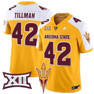 Pat Tillman Jersey #42 Arizona State Sun Devils 2024 Vapor Limited Gold Alternate