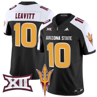 Sam Leavitt Jersey #10 Arizona State Sun Devils 2024 Vapor Limited Black Alternate