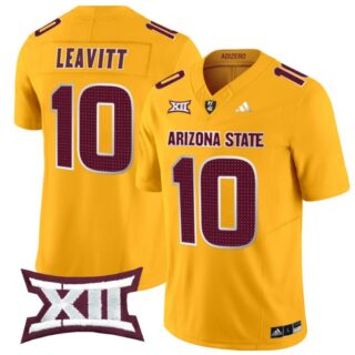 Sam Leavitt Jersey #10 Arizona State Sun Devils 2024 Vapor Limited Gold