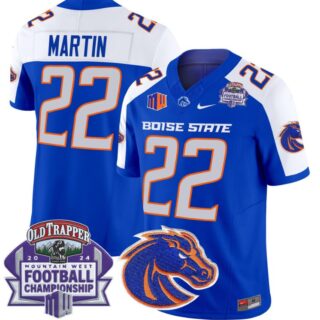 Doug Martin Jersey #22 Boise State Broncos 2024 Championship Vapor Royal Alternate