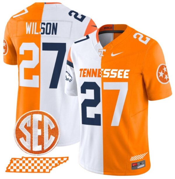 Al Wilson Jersey #27 Tennessee Volunteers Split Vapor Football Stitched