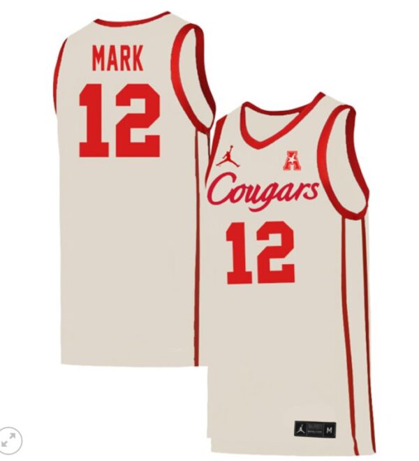 Tramon Mark Jersey #2 Houston Cougars College Basketball Stiched White