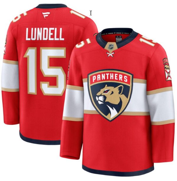 Men's Anton Lundell Jersey #15 Florida Panthers 2025 Premium All Stitched