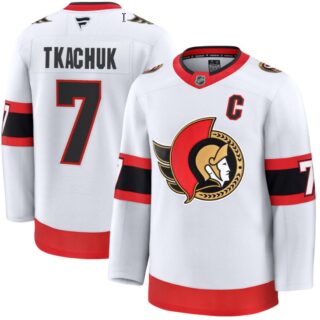 Men's Brady Tkachuk Jersey #7 Ottawa Senators 2025 Premium Away All Stitched
