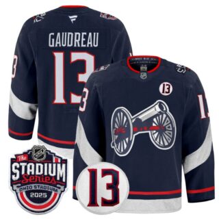 Johnny Gaudreau Jersey #13 Columbus Blue Jackets 2025 Stadium Series Navy
