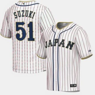Seiya Suzuki #51 Japan Baseball World Baseball Classic Jersey White