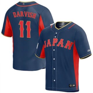 Yu Darvish #11 Japan Baseball World Baseball Classic Jersey Navy
