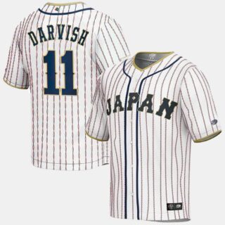 Yu Darvish #11 Japan Baseball World Baseball Classic Jersey White