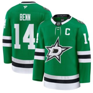 Jamie Benn Jersey #14 Dallas Stars Premium All Stitched Kelly Green