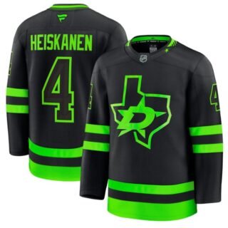 Miro Heiskanen Jersey #4 Dallas Stars Premium All Stitched Black