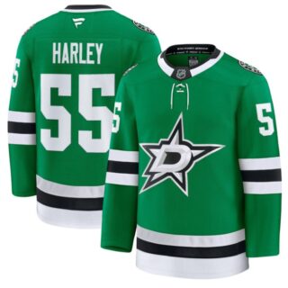 Thomas Harley Jersey #55 Dallas Stars Premium All Stitched Kelly Green