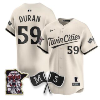 Jhoan Duran Jersey #59 Minnesota Twins Alternate Limited Stitched Cream