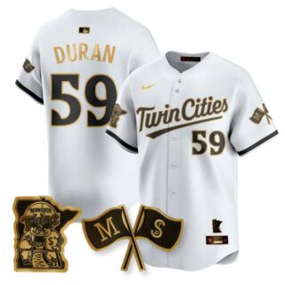 Jhoan Duran Jersey #59 Minnesota Twins Alternate Limited Stitched White