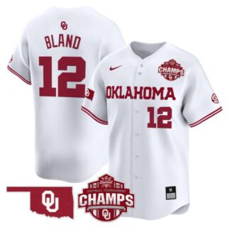 Maya Bland Jersey #12 Oklahoma Sooners 2025 SEC Champions Patch Limited Stitched White