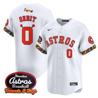 Orbit Jersey #0 Houston Astros x El Tiempo Cantina Vapor Premier Limited Stitched White