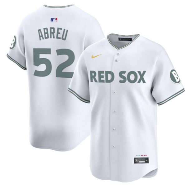 Wilyer Abreu Jersey #52 Boston Red Sox 2025 City Connect Vapor Premier Limited Stitched White