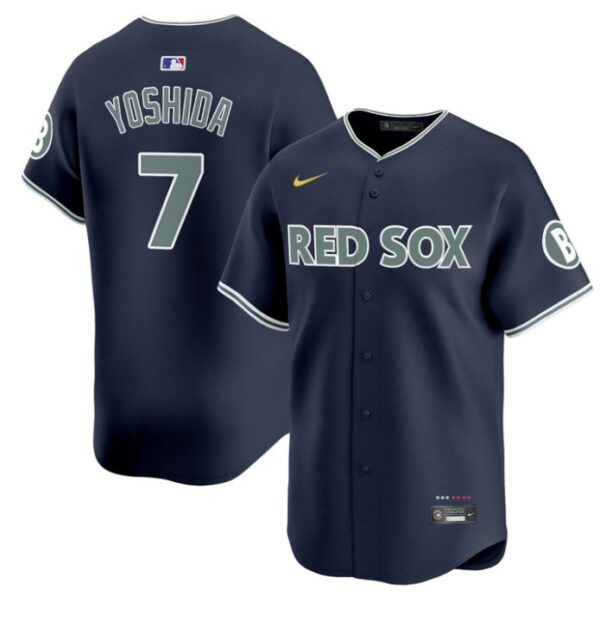 Masataka Yoshida Jersey #7 Boston Red Sox 2025 City Connect Vapor Premier Limited Stitched Navy