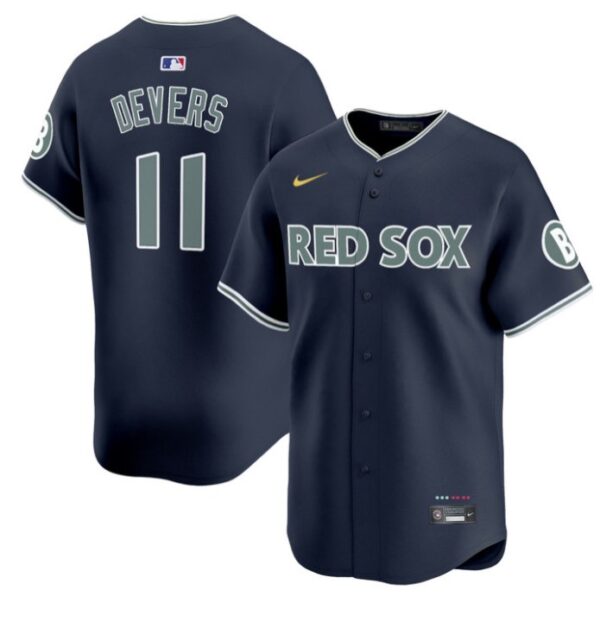 Rafael Devers Jersey #11 Boston Red Sox 2025 City Connect Vapor Premier Limited Stitched Navy