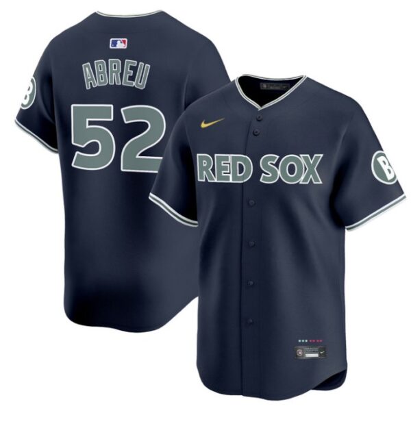 Wilyer Abreu Jersey #52 Boston Red Sox 2025 City Connect Vapor Premier Limited Stitched Navy