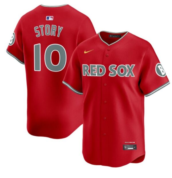 Trevor Story Jersey #10 Boston Red Sox 2025 City Connect Vapor Premier Limited Stitched Red
