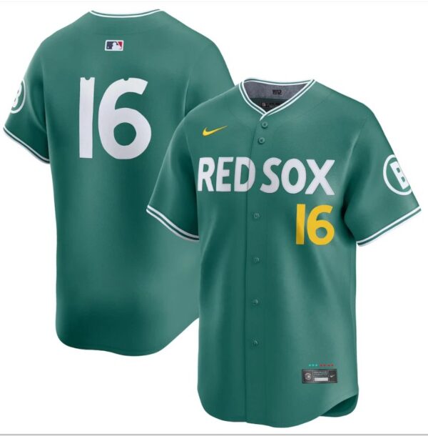 Jarren Duran Jersey #16 Boston Red Sox Green 2025 City Connect Limited Stitched