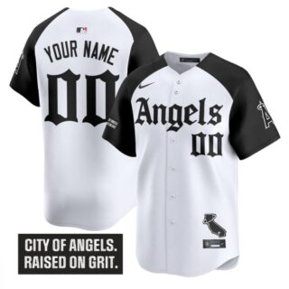 Custom Los Angeles Angels Jersey Gothic Halo Edition Stitched Alternate