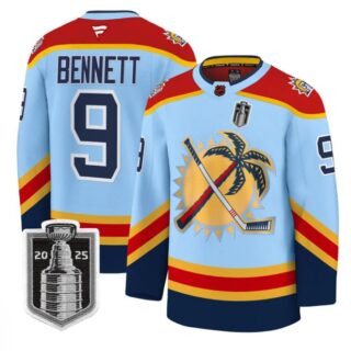 Sam Bennett Jersey #9 Florida Panthers 2025 Stanley Cup Final Stitched Blue