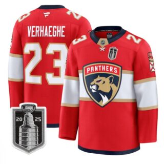 Carter Verhaeghe Jersey #23 Florida Panthers 2025 Stanley Cup Final Stitched Red