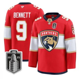 Sam Bennett Jersey #9 Florida Panthers 2025 Stanley Cup Final Stitched Red