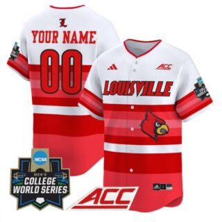 Custom Louisville Cardinals Jersey 2025 World Series Stitched Gradient