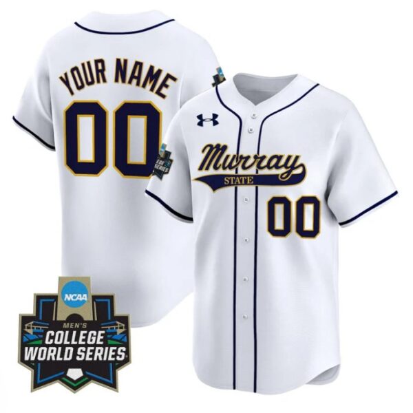 Custom Murray State Racers Jersey Name, Number 2025 World Series Stitched White