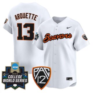 Aiva Arquette Jersey #13 Oregon State Beavers 2025 World Series Stitched White