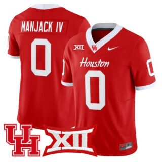Manjack IV Jersey #0 Houston Cougars 2025 Vapor Limited Stitched Red
