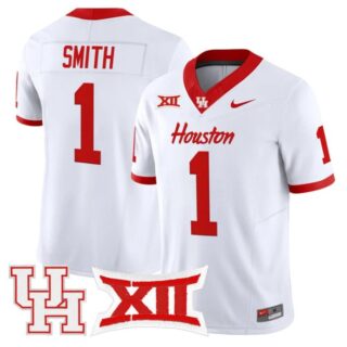 Donovan Smith Jersey #1 Houston Cougars 2025 Vapor Limited Stitched White