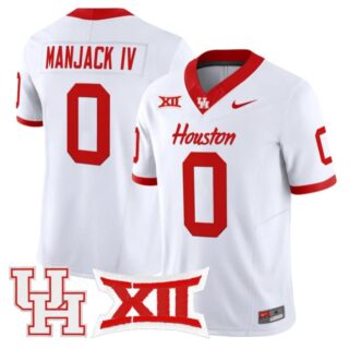 Manjack IV Jersey #0 Houston Cougars 2025 Vapor Limited Stitched White