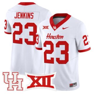Parker Jenkins Jersey #23 Houston Cougars 2025 Vapor Limited Stitched White